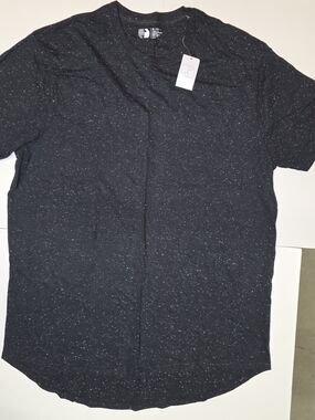 Champs Black Speckled Short Sleeve Crew Tee